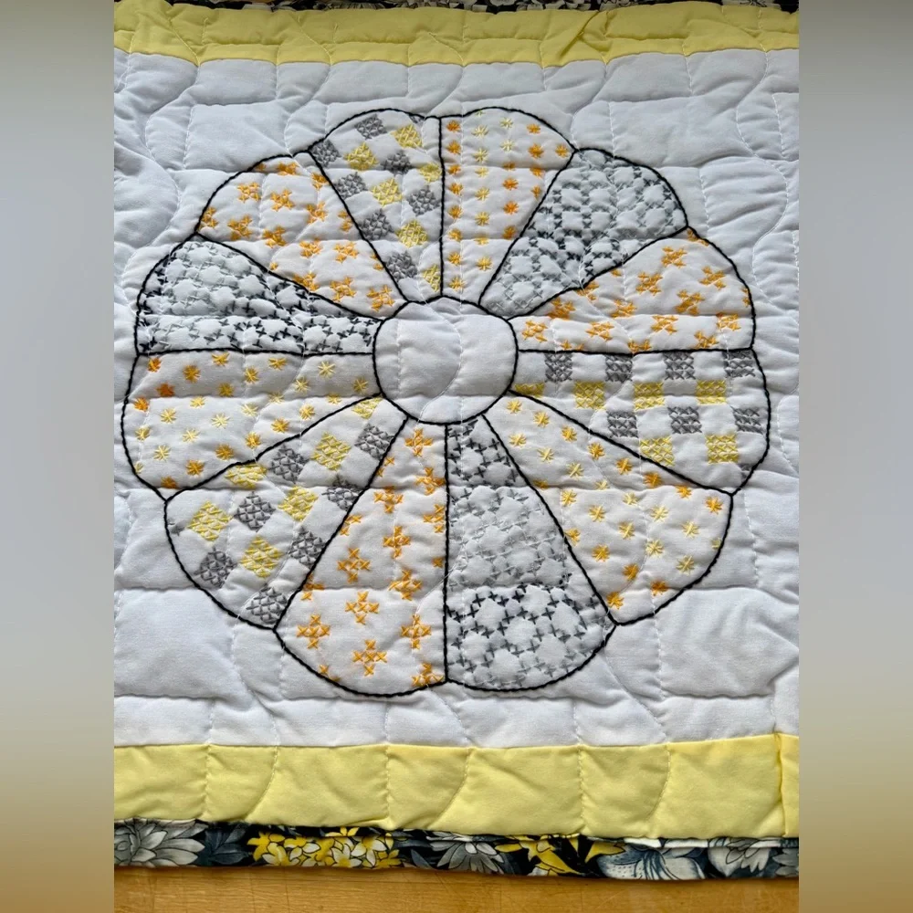Handmade reversible quilted